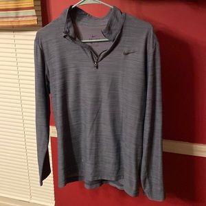 Blue Dri-Fit pullover